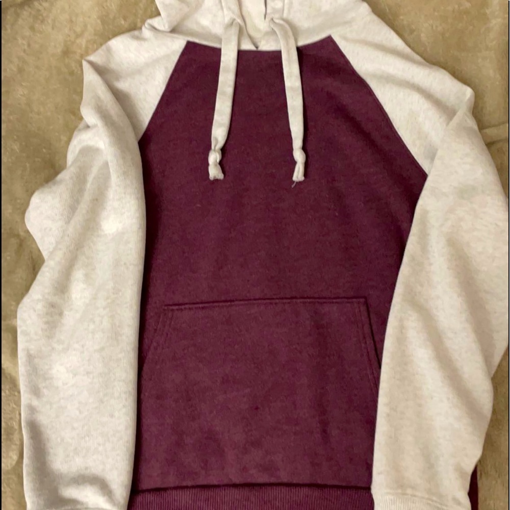Burgundy hoodie